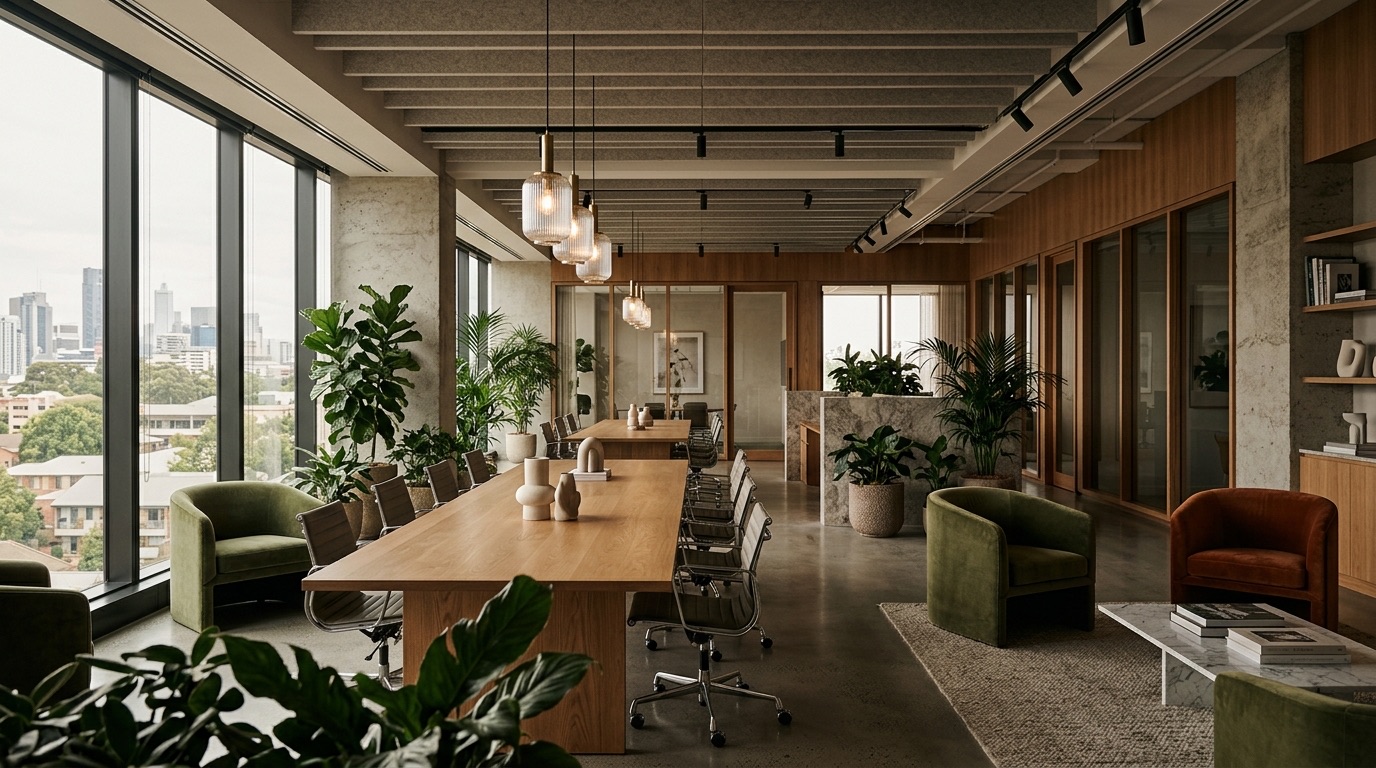 Finished premium modern office fitout interior